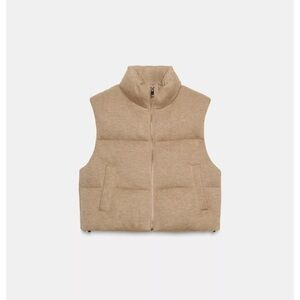 Zara Tan Puffer Vest